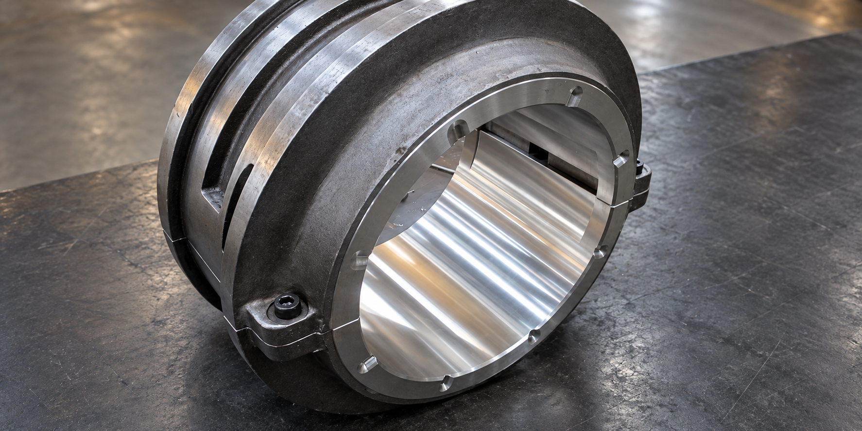 Large finished white metal bearing