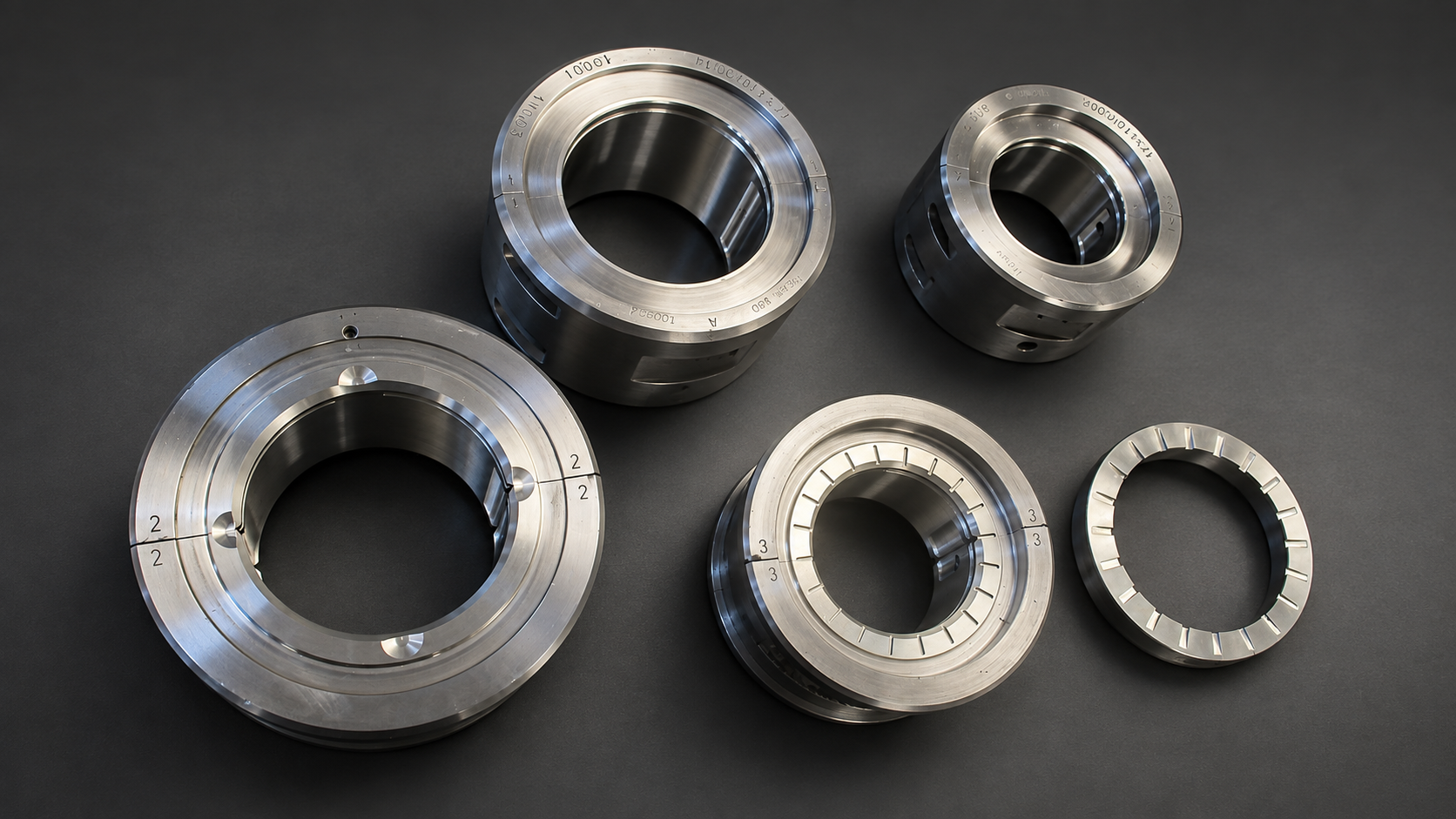 Split white metal bearing components